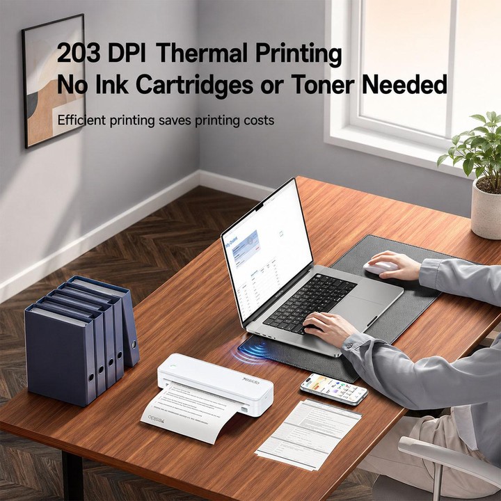 Yesido SP11 A4 Thermal Printer Bluetooth Direct Connection(White)