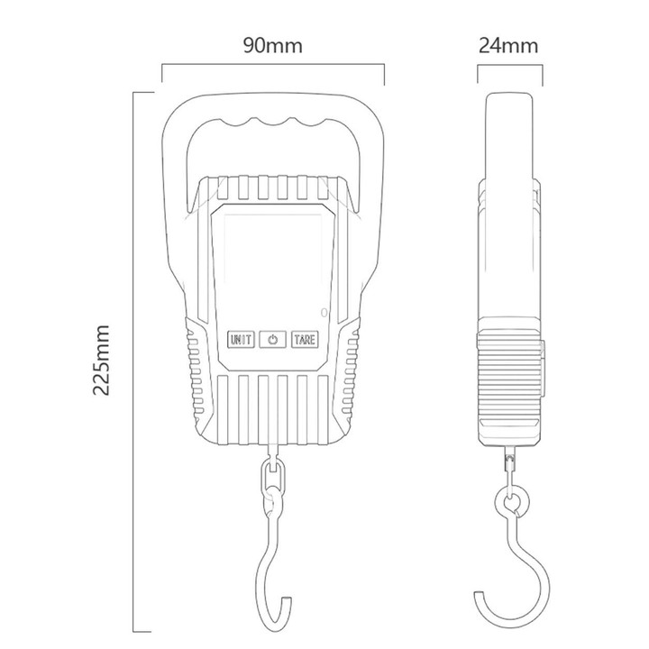 Yesido MG44 Electronic Portable Scale(Black)