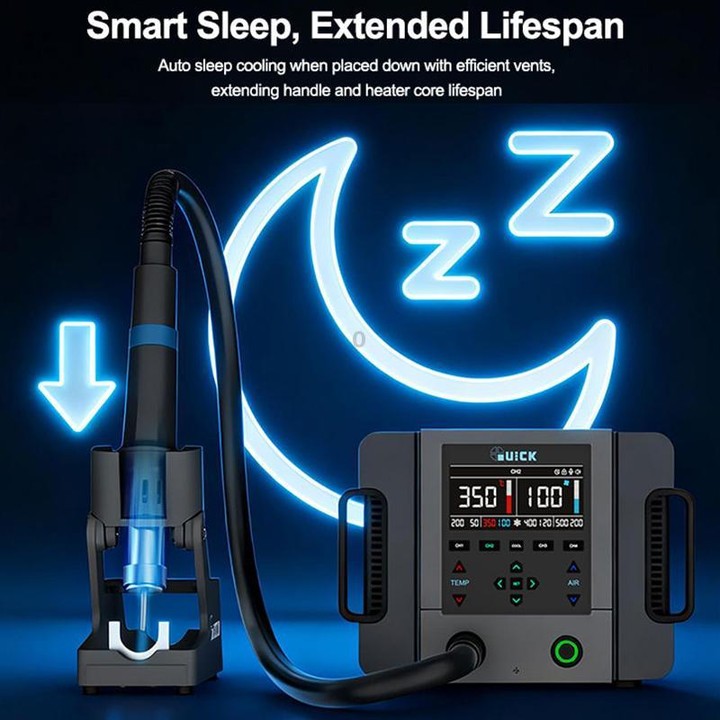 QUICK 861 Pro Max 1300W Intelligent Hot Air Rework Station, Plug:EU Plug