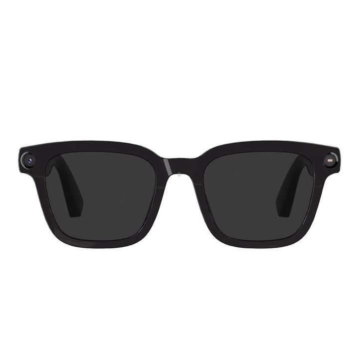 V03 Pro Smart AI Glasses with 8MP HD Camera, Video Recording WiFi Transmission, Al Smart Voice Assistant, Type:Sunglasses(Black)