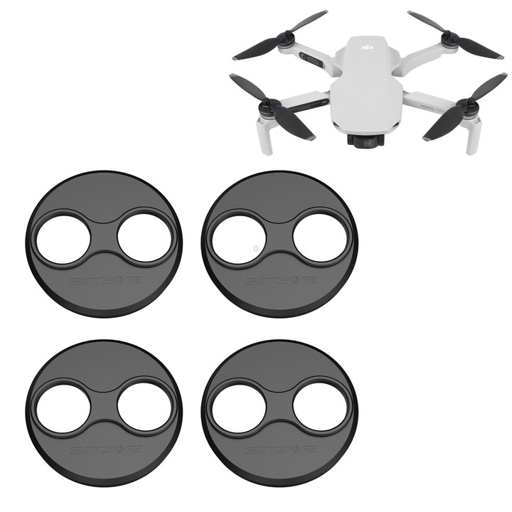 Sunnylife Dust-proof Waterproof Aluminum Alloy Motor Cover for DJI Mini 3 Pro/Mavic Mini/Mini SE(Black)