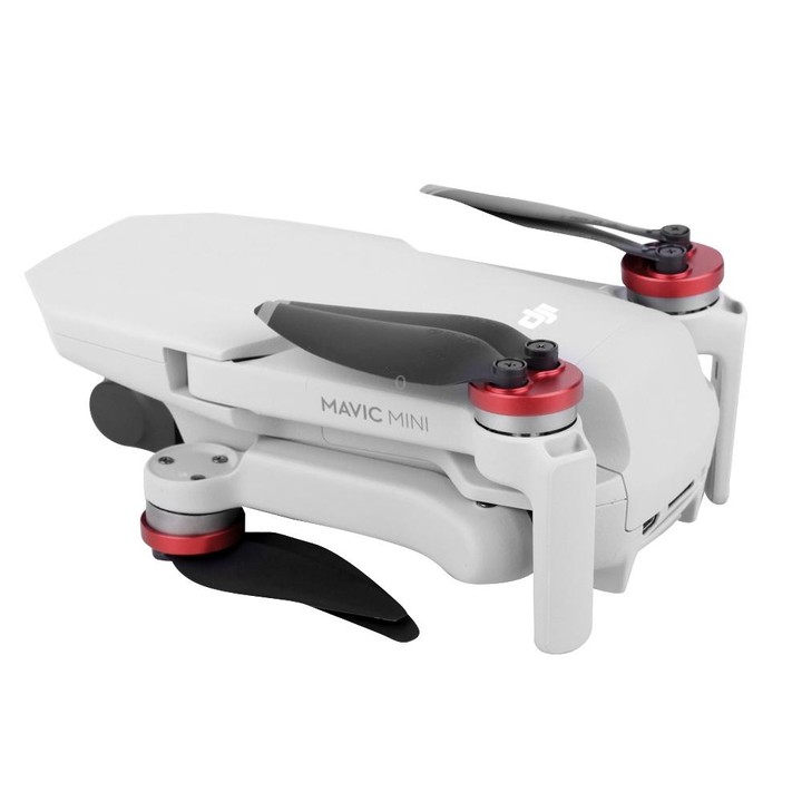 Sunnylife Dust-proof Waterproof Aluminum Alloy Motor Cover for DJI Mini 3 Pro/Mavic Mini/Mini SE(Red)