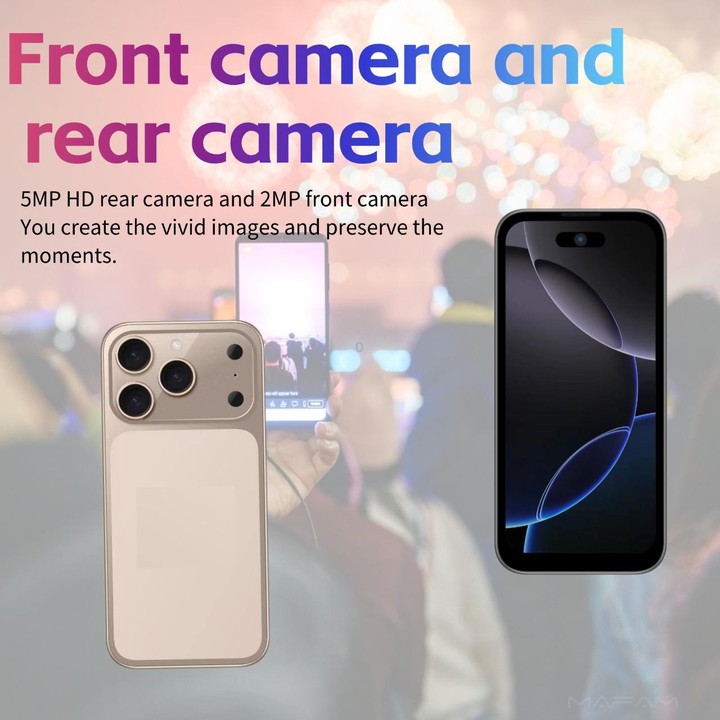 17 Pro Max, 1GB+16GB, 3.75 inch Android 8.1 MediaTek MT6580 Quad Core, Network: 3G, Dual SIM(Gold)