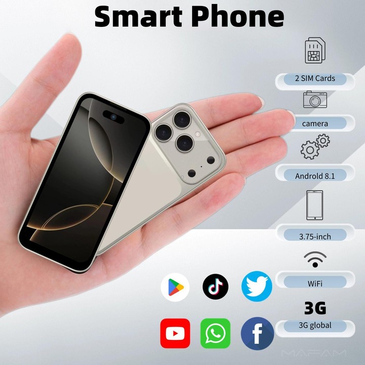 17 Pro Max, 1GB+16GB, 3.75 inch Android 8.1 MediaTek MT6580 Quad Core, Network: 3G, Dual SIM(Gold)