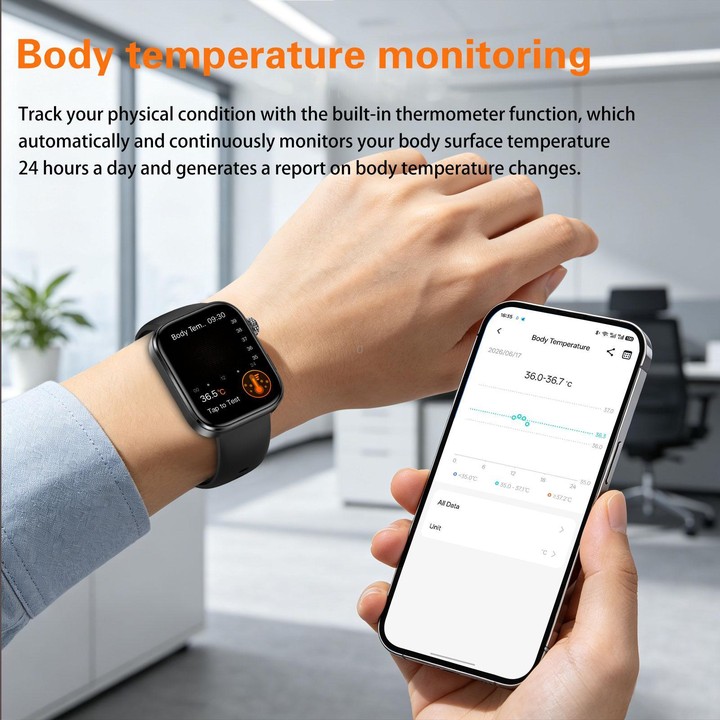 GE53 Smart Watch, 1.92 inch Screen, BT Call, ECG, ECG Heart Rate, Blood Oxygen, Blood Pressure(Black)