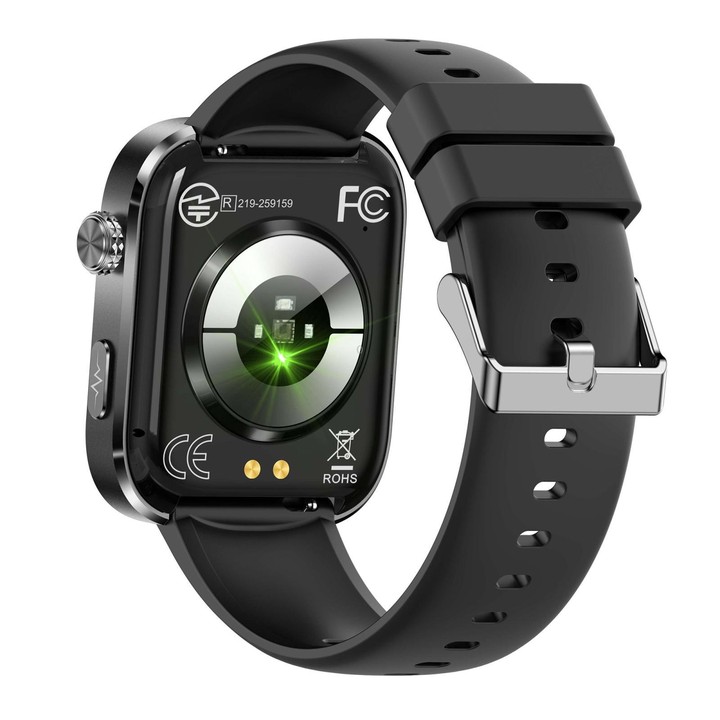 GE53 Smart Watch, 1.92 inch Screen, BT Call, ECG, ECG Heart Rate, Blood Oxygen, Blood Pressure(Black)