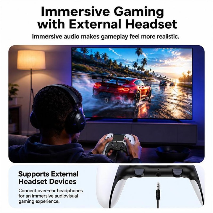 For PS5 / PS4 / PC Yesido KB48 P5 Wireless Game Controller(White)