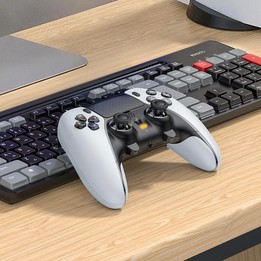 For PS5 / PS4 / PC Yesido KB48 P5 Wireless Game Controller(White)