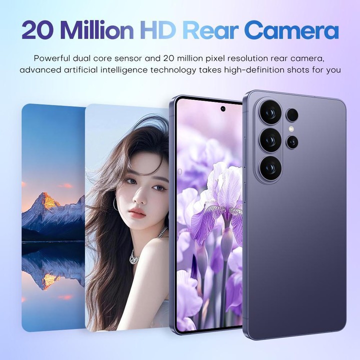 S26 Ultra / F112A, 4GB+64GB, 6.9 inch Android 11 MTK6762 Octa Core, Network: 4G, Dual SIM, Plug:UK Plug(Titanium White)