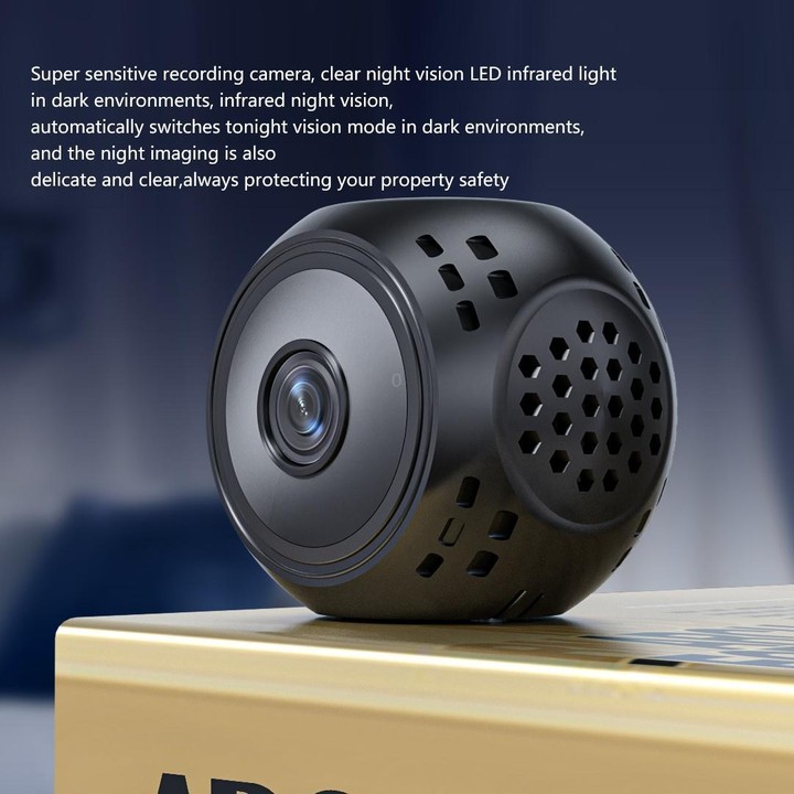 V380-Q3 600mAh 1080P 2MP HD Mini Camera(Black)