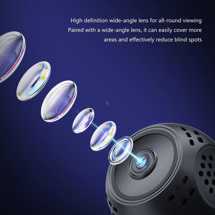 V380-Q3 600mAh 1080P 2MP HD Mini Camera(Black)