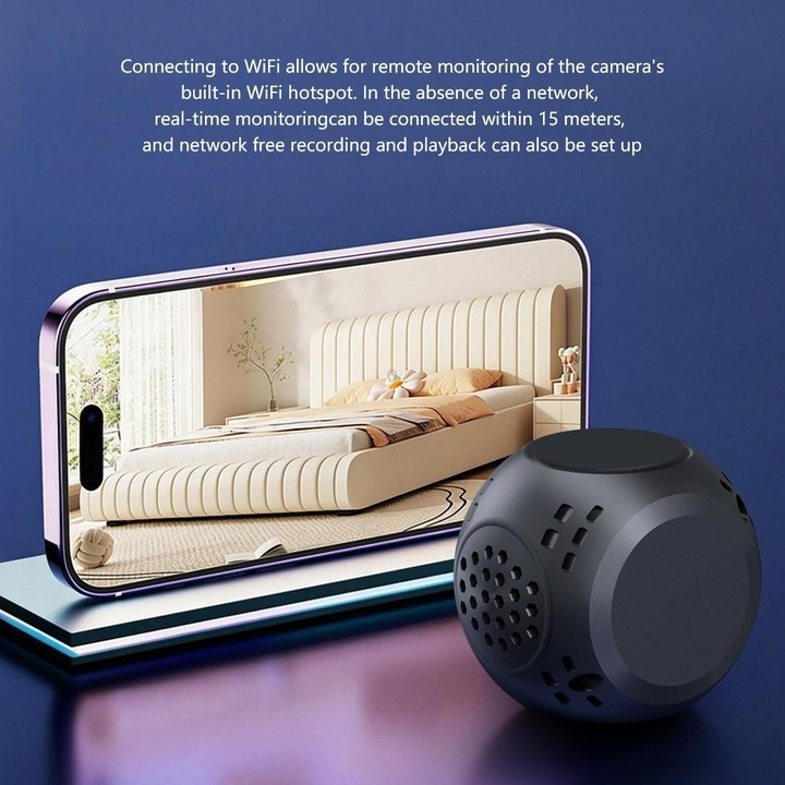 V380-Q3 600mAh 1080P 2MP HD Mini Camera(Black)