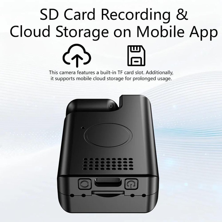 V380-Q6 1000mAh 1080P 2MP HD Mini Camera(Black)