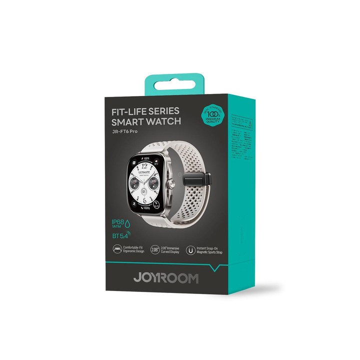 JOYROOM Fit-Life Series JR-FT6 Pro 2.06 inch Curved Screen Bluetooth Smart Watch(Dark Grey)
