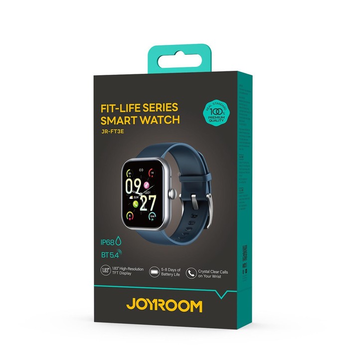JOYROOM Fit-life Series JR-FT3E 1.83 inch Bluetooth Call Smart Watch(Anchor Blue)