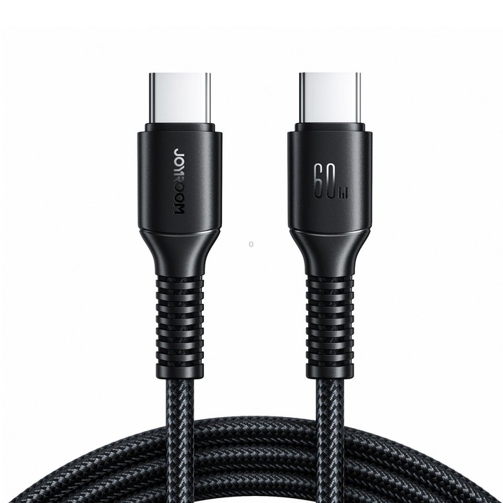 JOYROOM S-A9U Long-Lasting Series Type-C to Type-C 60W Fast Charging Data Cable, Length: 1m(Black)