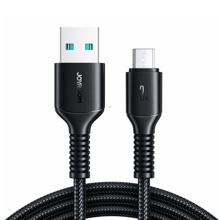 JOYROOM S-A9U Long-Lasting Series USB to Micro USB 3A Fast Charging Data Cable, Length: 1m(Black)