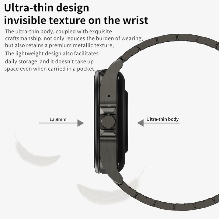 F36 1.46 inch HD Screen 2 in 1 Wireless Earphone Smart Watch, Support Dual-Device Connection(Black+Black Silicone)