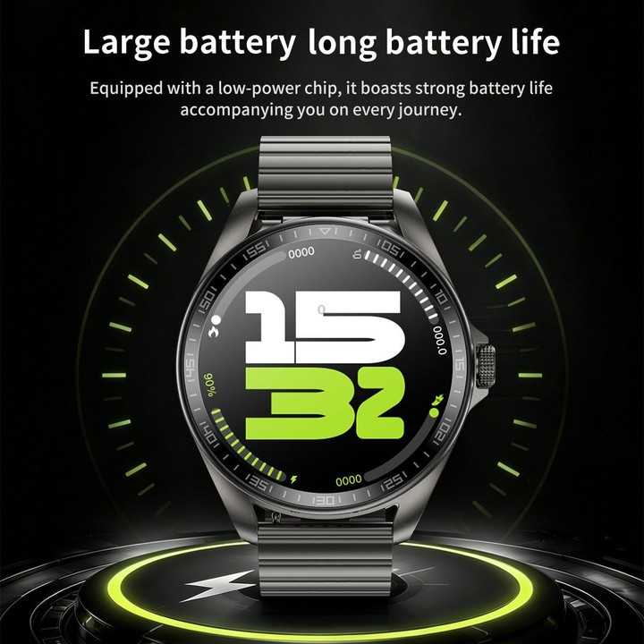 F36 1.46 inch HD Screen 2 in 1 Wireless Earphone Smart Watch, Support Dual-Device Connection(Silver+Silver Steel)