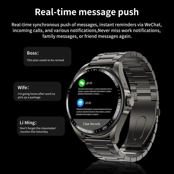 F36 1.46 inch HD Screen 2 in 1 Wireless Earphone Smart Watch, Support Dual-Device Connection(Silver+Silver Steel)