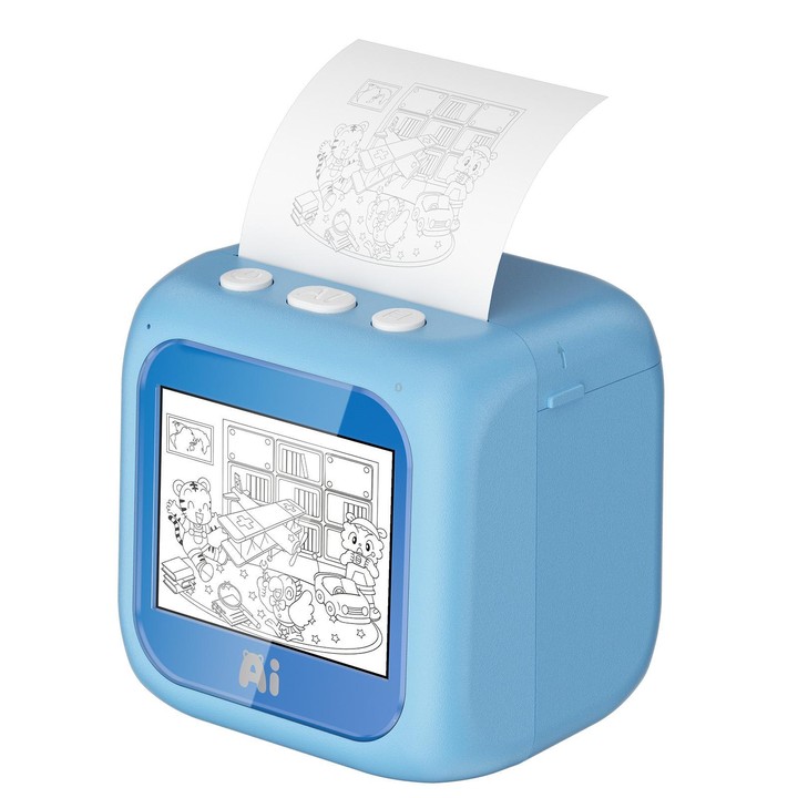 B6 AI Intelligent Kids Printer with 2.8-inch Screen(Blue)