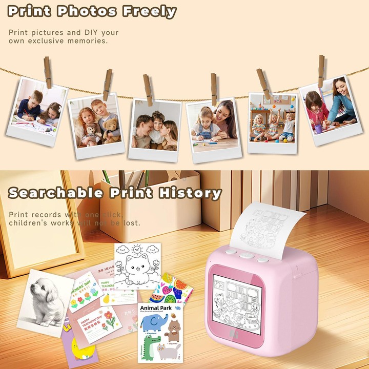 B6 AI Intelligent Kids Printer with 2.8-inch Screen(Blue)