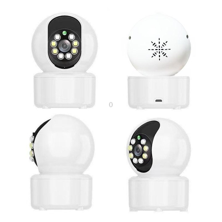 K12 Wireless WIFI Home Security Camera, Supports HD Night Vision and Two-Way Audio(White)