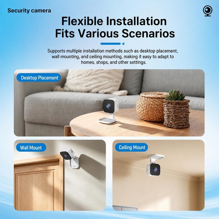 K13 HD Wireless Window Camera WIFI Home Security Camera(White)