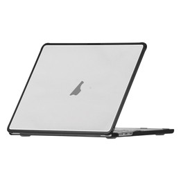 For MacBook Air 13.6 inch Ultra-thin TPU Hybrid PC Laptop Case(Black+Transparent)