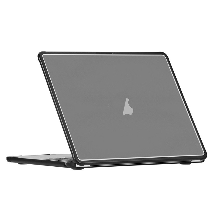For MacBook Air 13.6 inch Ultra-thin TPU Hybrid PC Laptop Case(Transparent Black)