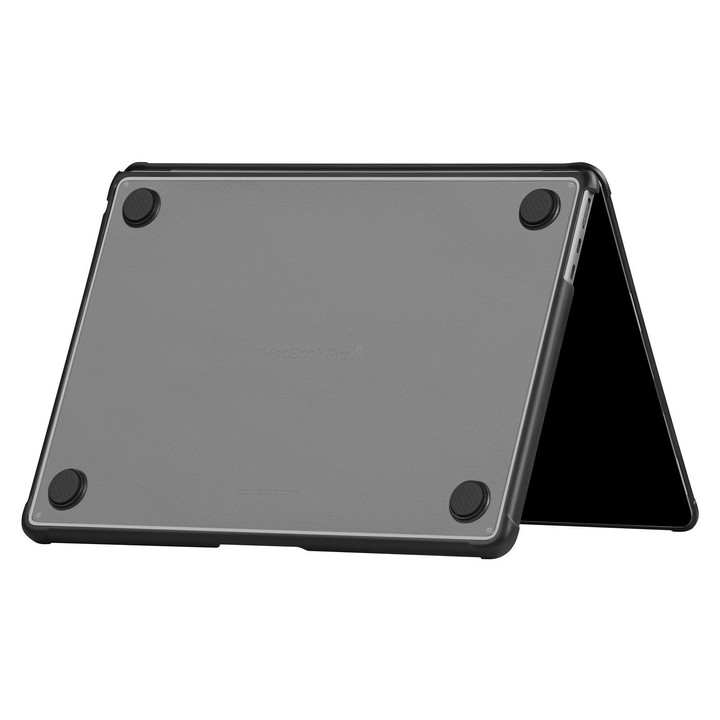For MacBook Air 13.6 inch Ultra-thin TPU Hybrid PC Laptop Case(Transparent Black)