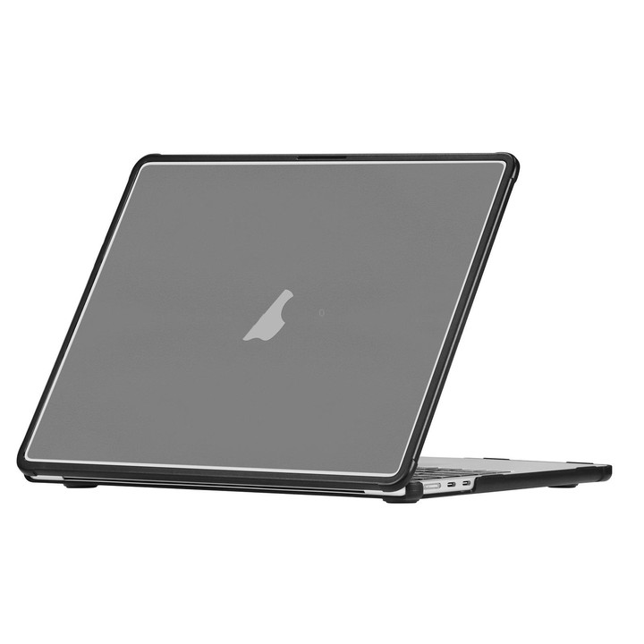 For MacBook Air 13.6 inch Ultra-thin TPU Hybrid PC Laptop Case(Transparent Black)