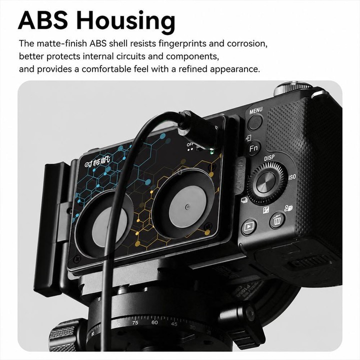 Camera Cooling Fan for Sony A7M4 / ZVE1 / A6700 / A7C2, ZV-E10 / ZV1 / A7C / FX3, Canon 70D / R6 / R6 Mark II / R7, Fuji X-T4 /