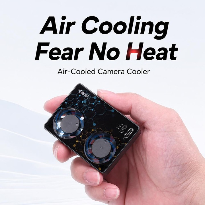 Camera Cooling Fan for Sony A7M4 / ZVE1 / A6700 / A7C2, ZV-E10 / ZV1 / A7C / FX3, Canon 70D / R6 / R6 Mark II / R7, Fuji X-T4 /