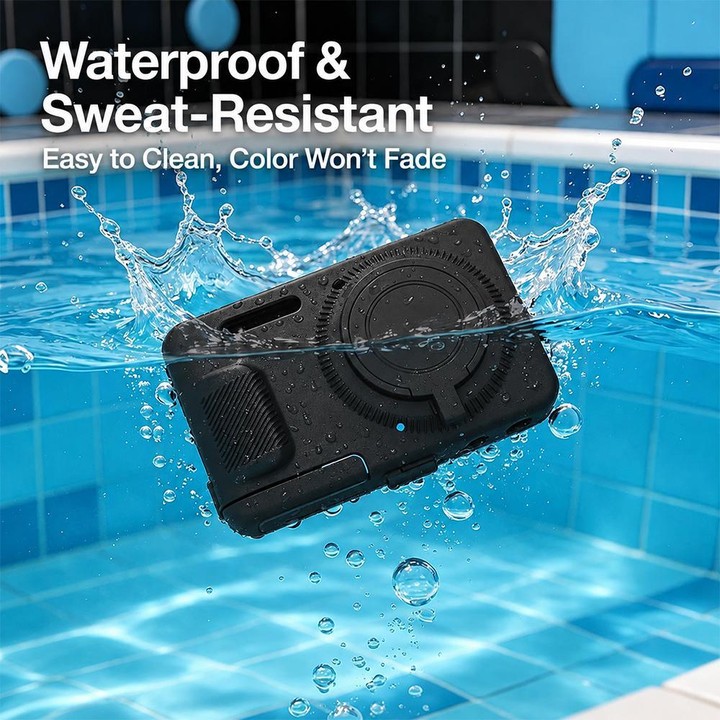 For Kodak PIXPRO FZ55 Soft Silicone Camera Protective Case with Wrist Strap(Black)