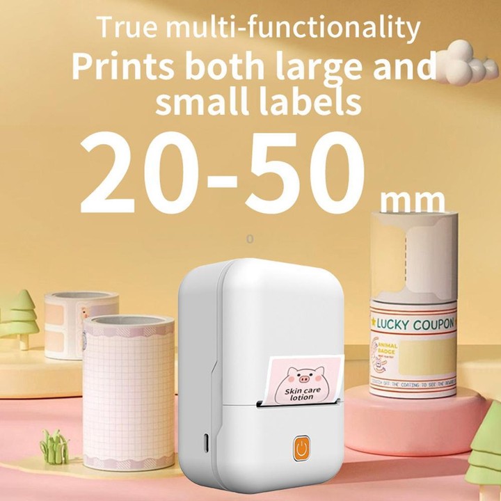 Y2 Mini Portable Smart Label Printer Bluetooth Thermal Printer(Black)