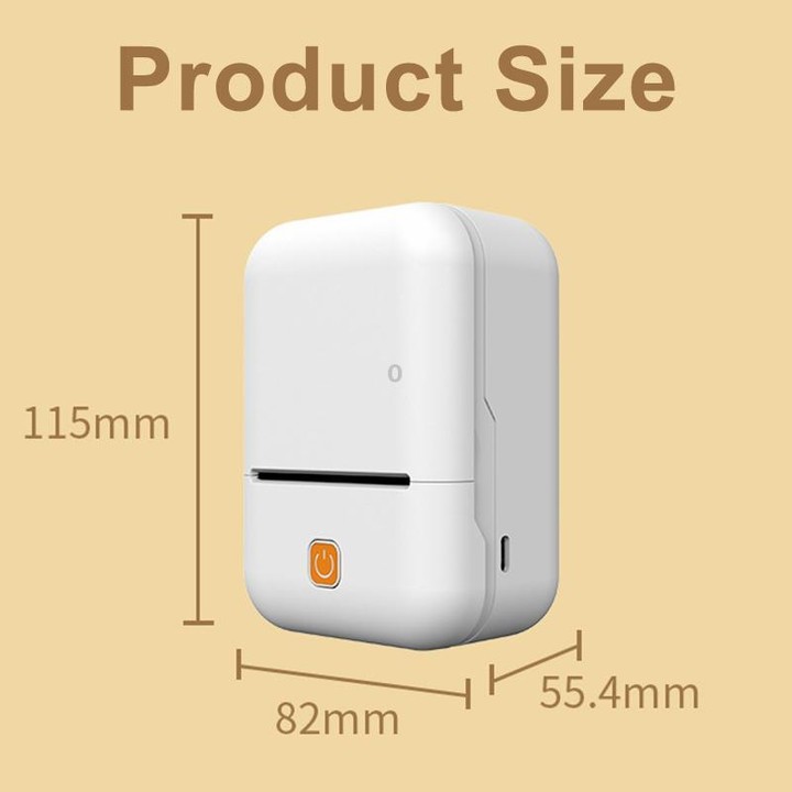 Y2 Mini Portable Smart Label Printer Bluetooth Thermal Printer(White)