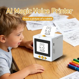 D5 2.4 inch IPS Screen Portable Pocket AI Smart Voice Control Kids Thermal Printer(Green)
