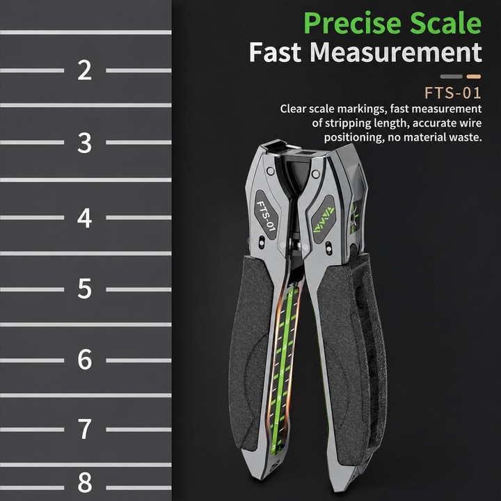 FTS-01 Optical Fiber Drop Cable Stripper for 2-3mm Butterfly Drop Cable Fiber Optic Cable Stripping Tool(Grey)