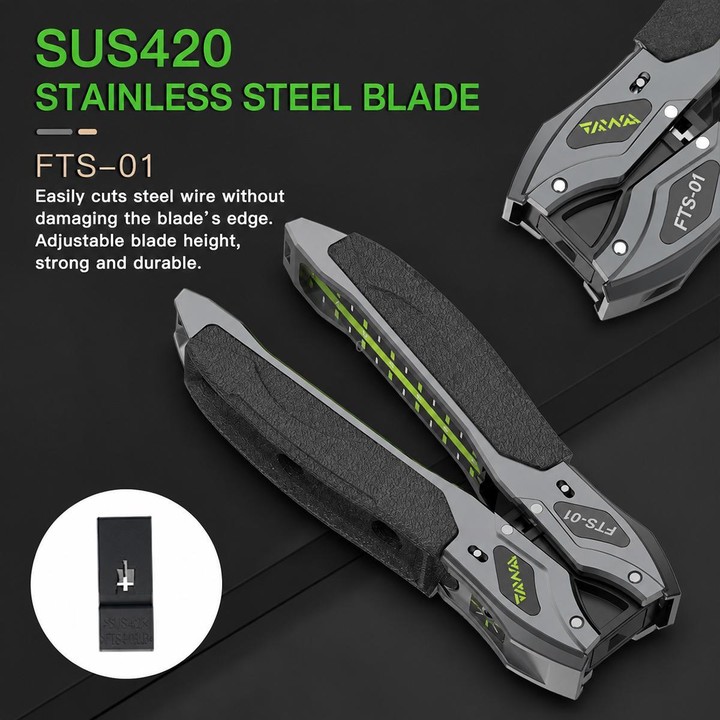 FTS-01 Optical Fiber Drop Cable Stripper for 2-3mm Butterfly Drop Cable Fiber Optic Cable Stripping Tool(Grey)