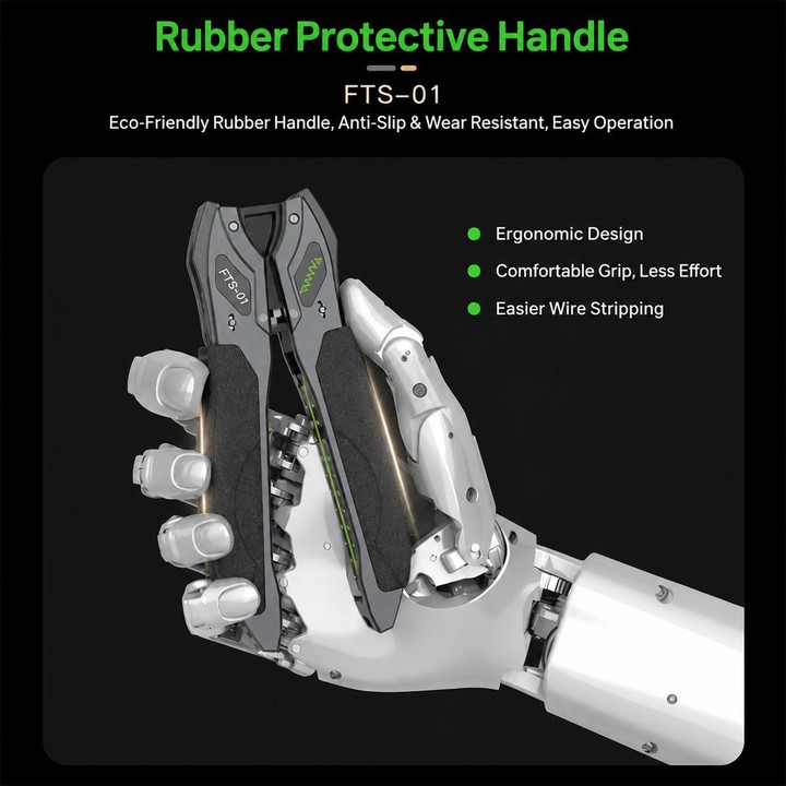 FTS-01 Optical Fiber Drop Cable Stripper for 2-3mm Butterfly Drop Cable Fiber Optic Cable Stripping Tool(Grey)