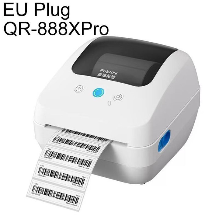 QIRUI Label Printer Bluetooth Thermal Barcode Label Printer QR-888XPro(EU Plug)