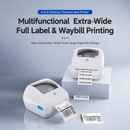 QIRUI Label Printer Bluetooth Thermal Barcode Label Printer QR-888XBT(EU Plug)