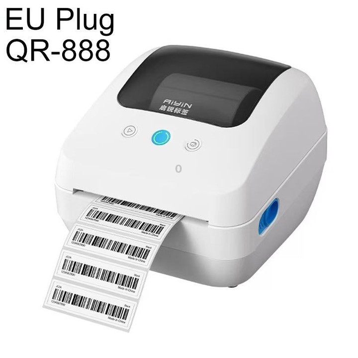 QIRUI Label Printer Bluetooth Thermal Barcode Label Printer QR-888(EU Plug)