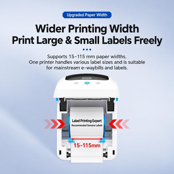 QIRUI Label Printer Bluetooth Thermal Barcode Label Printer QR-888(US Plug)