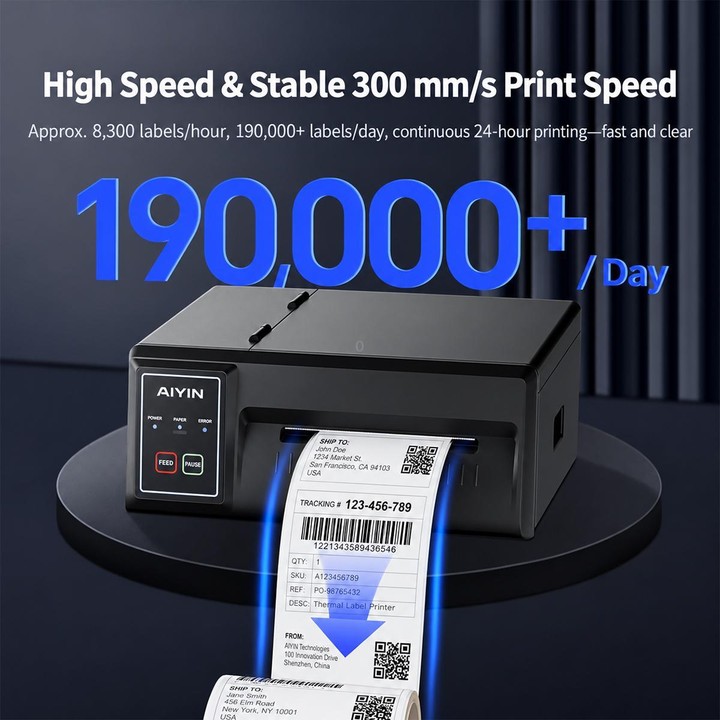 QIRUI Industrial Thermal Receipt Express Bluetooth Printer, Model:QR-310C(EU Plug)