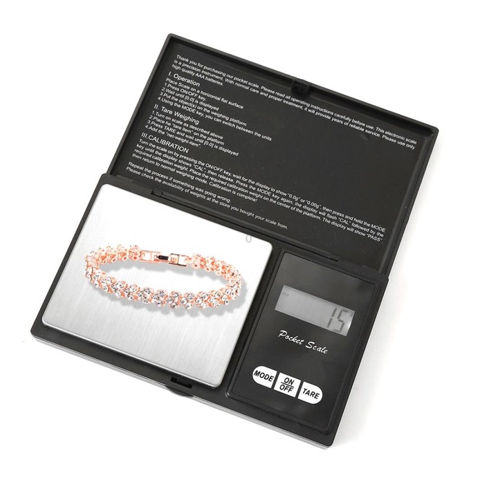 MH-8015 Portable High Precision Electronic Diamond Gold Jewelry Scale (0.1g~500g), Excluding Batteries