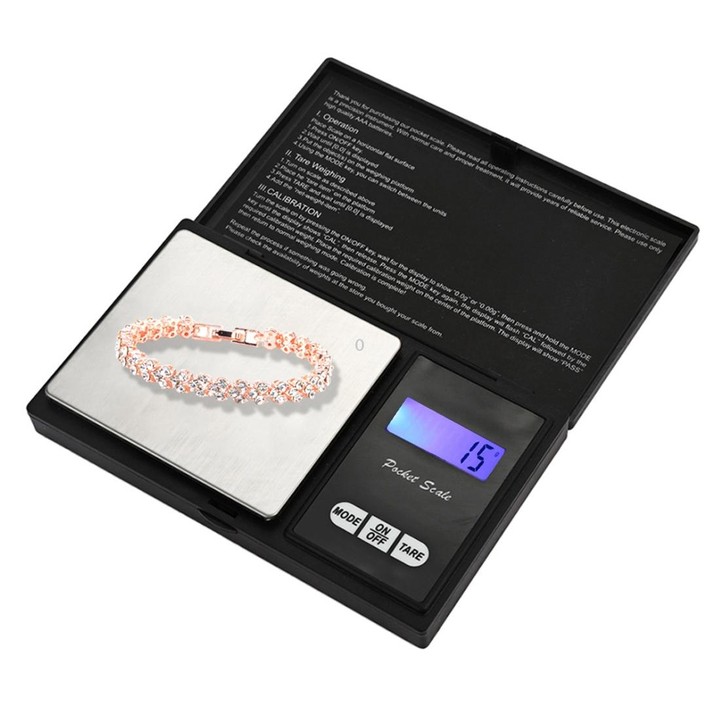 MH-8015 Portable High Precision Electronic Diamond Gold Jewelry Scale (0.01g~100g), Excluding Batteries
