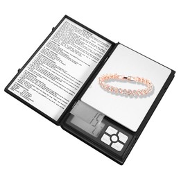MH-1108 Notebook Shape High Precision Electronic Diamond Gold Jewelry Scale (0.01g~500g), Excluding Batteries