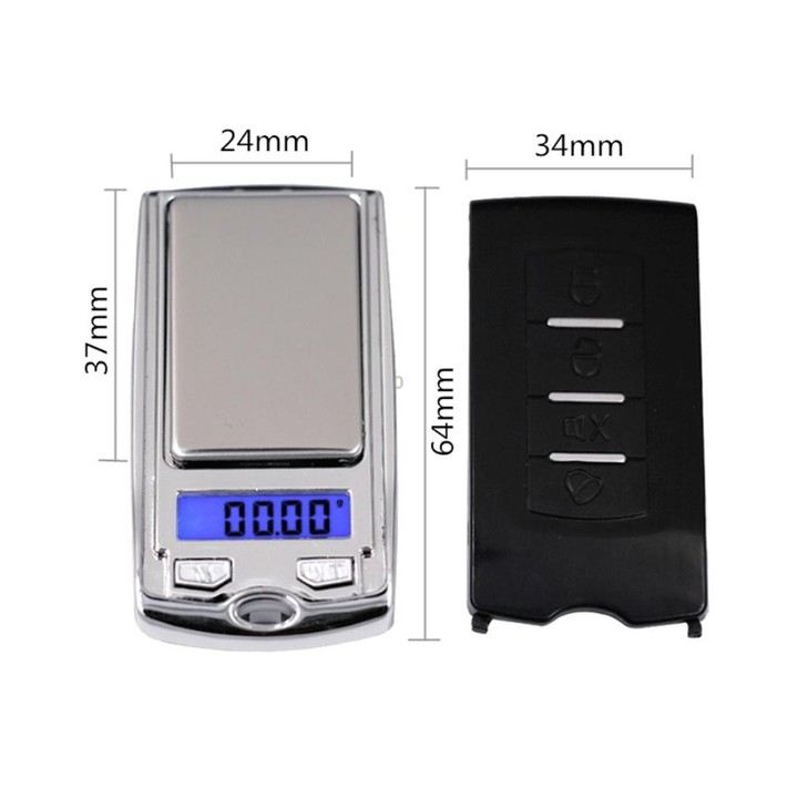 ATP136 Portable Car Keys Shape Mini High Precision Electronic Diamond Gold Jewelry Scale (0.01g~100g), Excluding Batteries